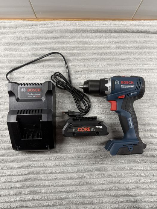 Bosch GSR 18V-65 Professional | 4Ah + Ładowarka | Jak nowa