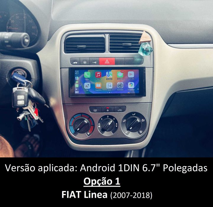 Rádio 1DIN Android • FIAT Punto Brava Marea Linea Palio Multipla • GPS