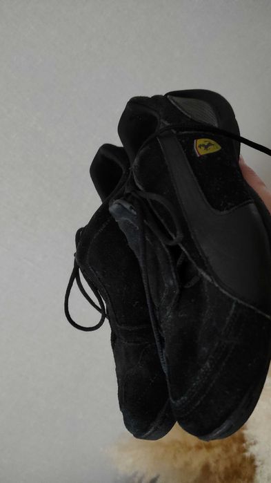 Кроссовки унісекс puma Ferrari чорні замша шкіра 38.5