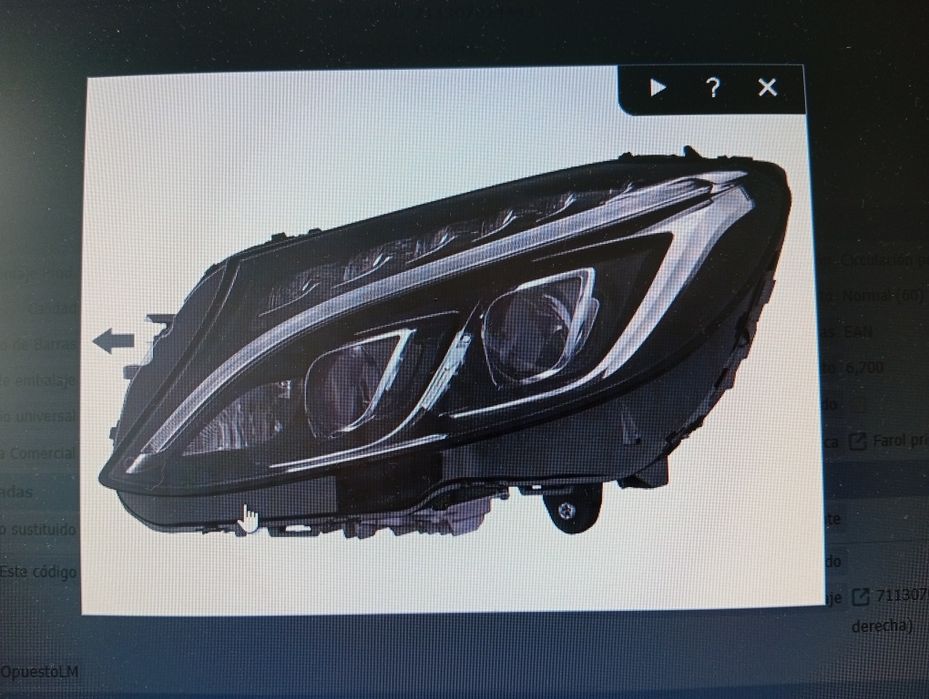 Farol original Magnetti Marelli w205 Full Led