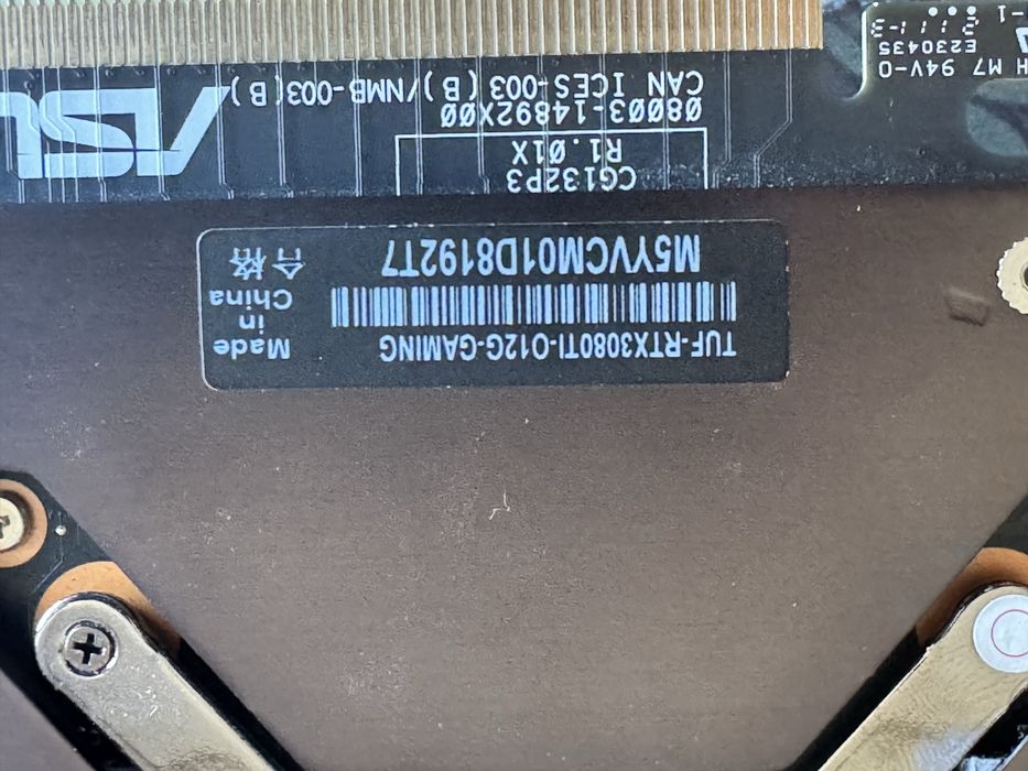 Placa Gráfica ASUS TUF RTX 3080Ti