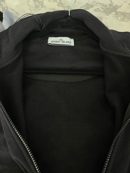 Розпродаж мужская  Чоловіча кофта на замку  zip зіпка Stone Island  чорна