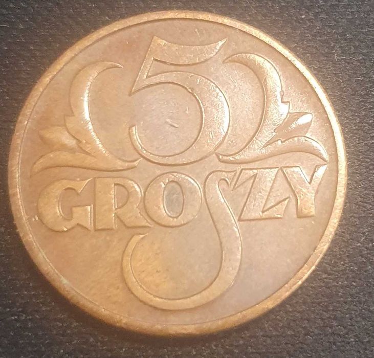 5 gr groszy 1938 , stan II