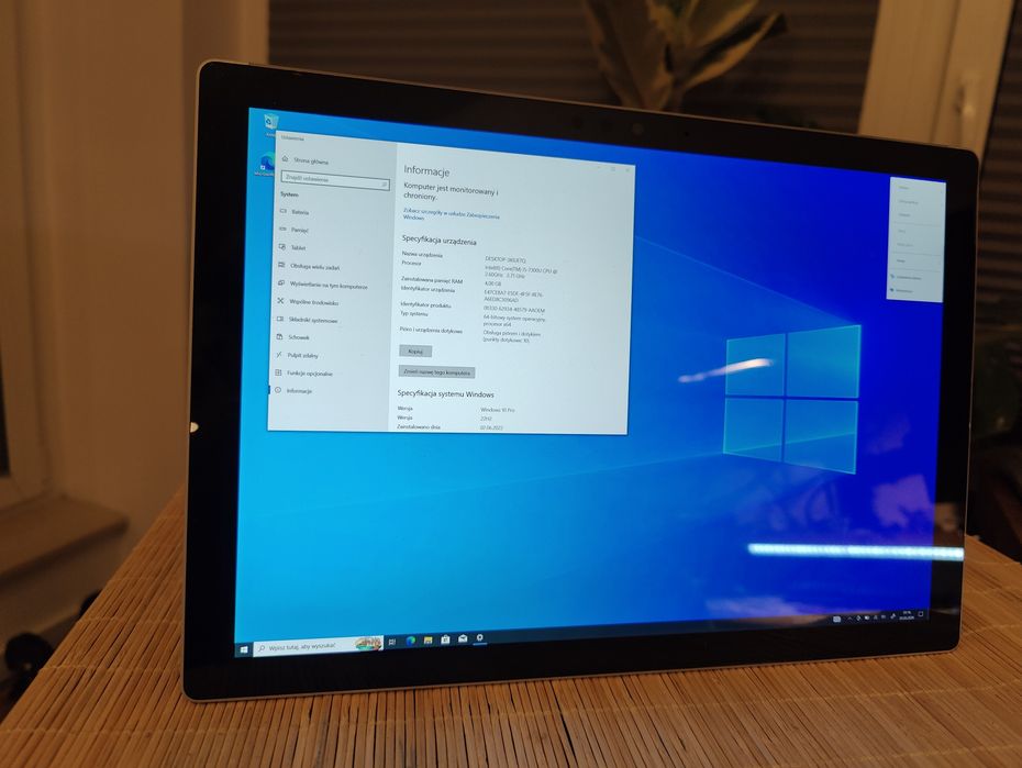 Surface 6 Windows i5 7300 Komputer tablet 2w1 UHD 128Gb SSD WiFi 5g