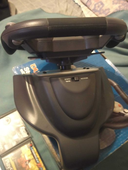 Volante em Caixa e 9 Jogos Corridas PS1 Playstation 1