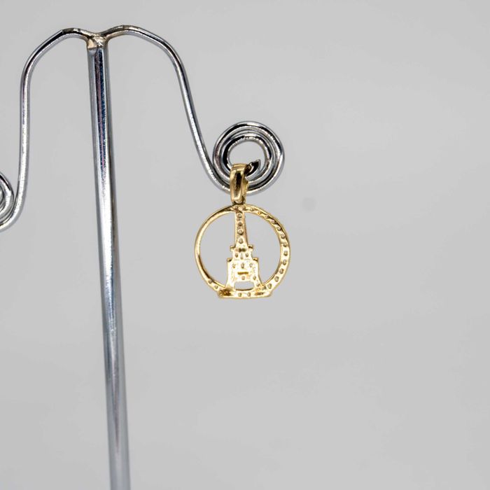 złota zawieszka 585 1,18gram Wieża Eiffla NOWA WYSYŁKA GRATIS