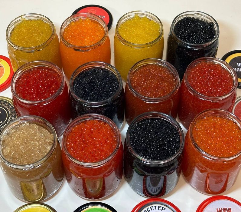 Ікра Червона Лососева . 12 Видів різних смаків