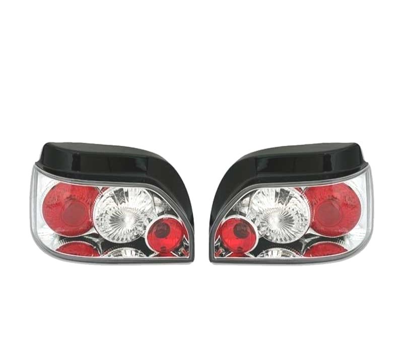 FAROLINS TRASEIROS RENAULT CLIO 90-98 FUNDO CROMADO