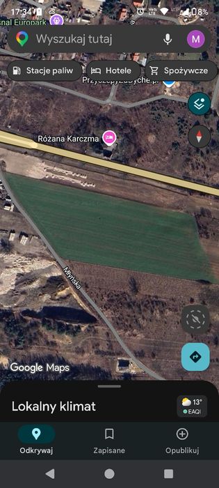 Działka Kruszyniec pod Bydgoszczą (750-3000 m²)