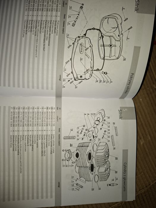 Instrukcja obsługi katalog czesci jawa 350 ts sport de lux