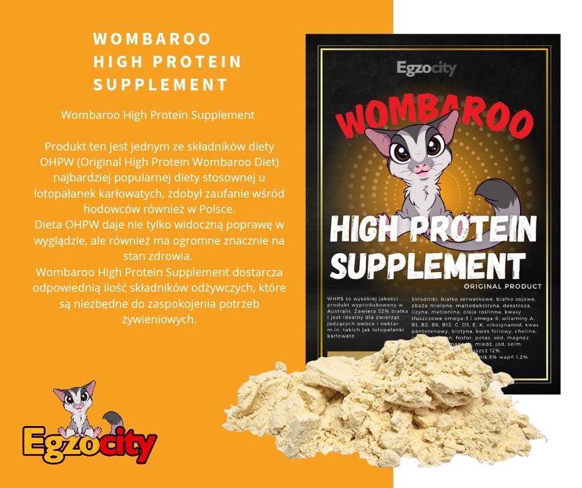Lotopałanka karłowata Wombaroo HPS 300g