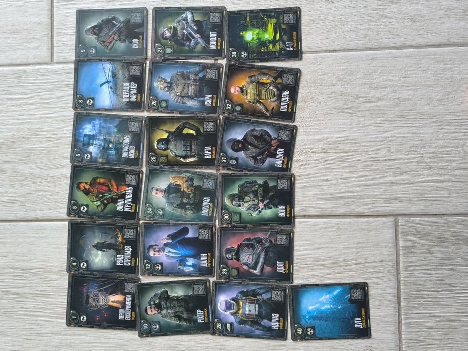Stalker 2 картки на обмін та продаж