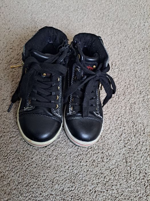 Czarne buty ocieplane dla dziewczynki,. American Club, 27 cm