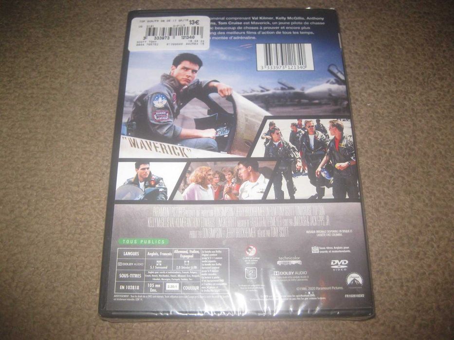 DVD "Top Gun - Ases Indomáveis" com Tom Cruise/Selado!