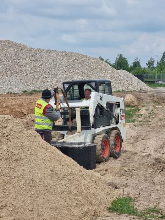 MINIKOPARKA młot uslugi Wrocław wynajem Minikoparki ładowarka bobcat
