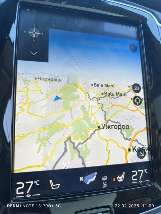 Volvo . Навігація прошивка Карти України та Європи Volvo Вольво карту