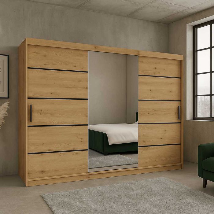 Szafa RIO 180 CM Dąb artisan! PROMOCJA! Szybki czas realizacji !