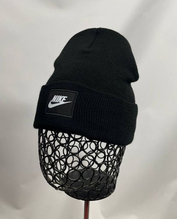 Мужская шапка  Nike зимняя на флисе