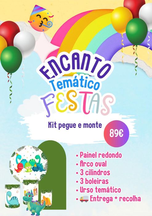 Pegue e monte e festas prontas decoradas