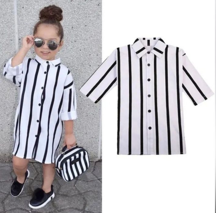 Платье-рубашка на девочку