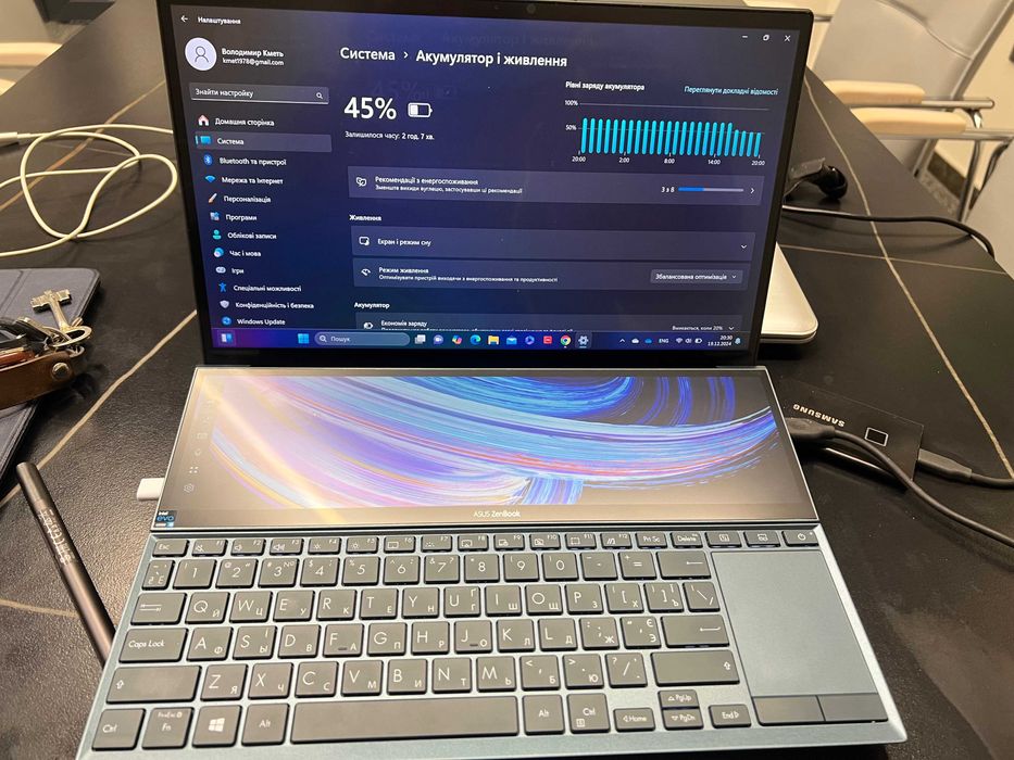 Ноутбук Zenbook Duo 14 (UX482EA) Intel Core i5  DDR4 16Gb SSD 1 TBb