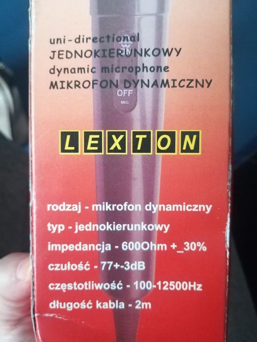 Mikrofon dynamiczny firmy Lexton