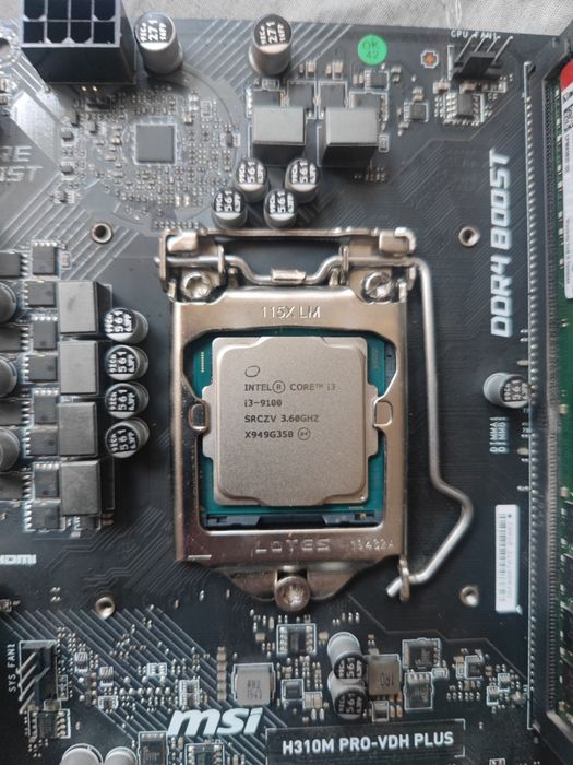 Комплект i3 9100 ddr4 24 Gb