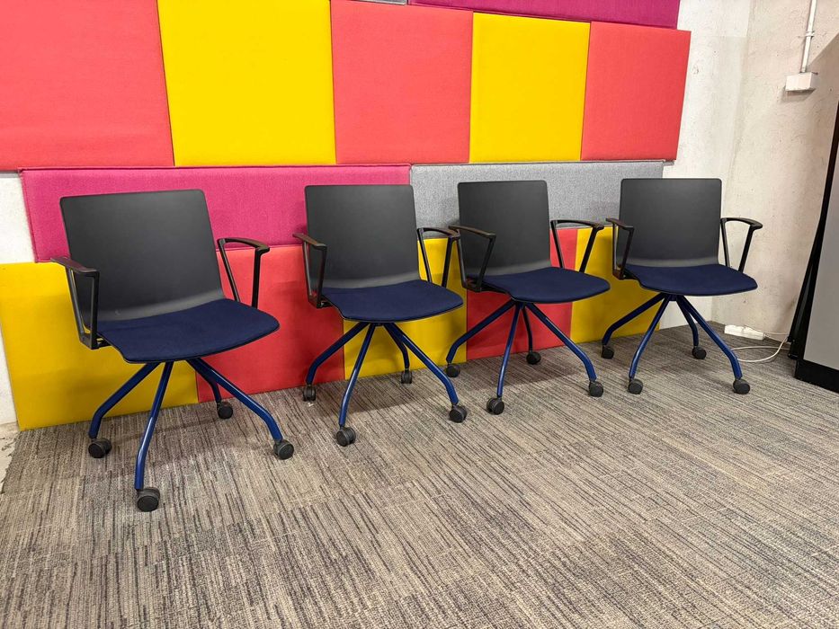 Krzesło fotel konferencyjne jezdne na kółkach MDD Shila zobacz!