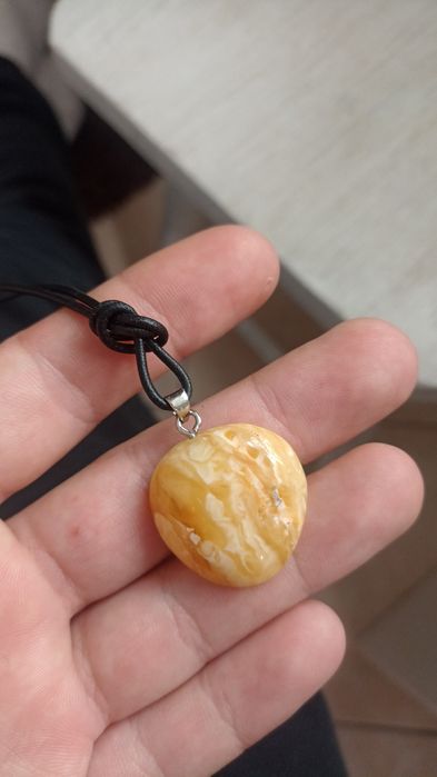 Bursztyn Bałtycki Naszyjnik Zawieszka Wisior