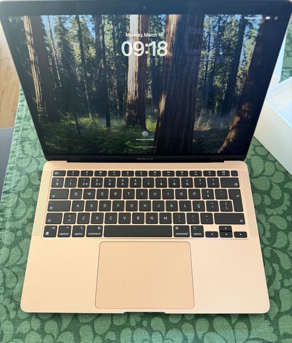 Macbook Air M1 16gb ram 256 gb disco rosa dourado