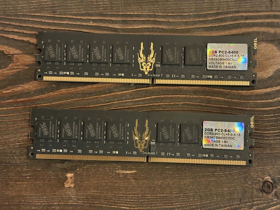 Kultowy RAM GeIL Black Dragon 4GB (2x2GB) DDR2 800MHz