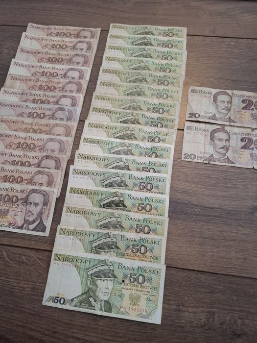 Banknoty PRL - 30sztuk. Zestaw A01