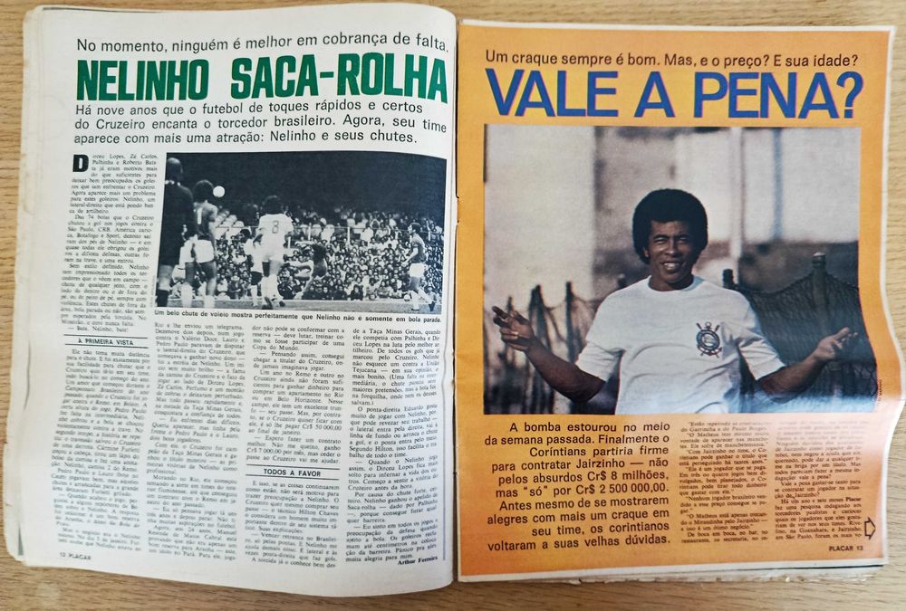 Revista desportiva Placar nº 191 de novembro de 1973