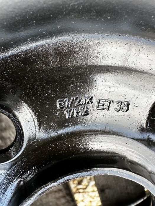 4xfelga stalowa 17” VW/SEAT/SKODA (5x112 ET38)