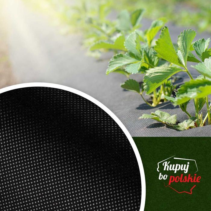 Agrowłóknina ściółkująca NaturSorte  P50g/m2  czarna  12.65 x 25mb  PROMOCJA !!!