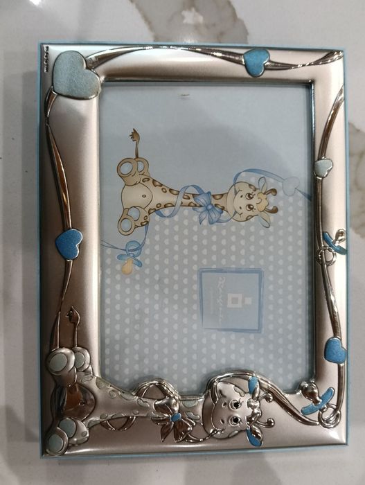 Moldura de bebé em prata