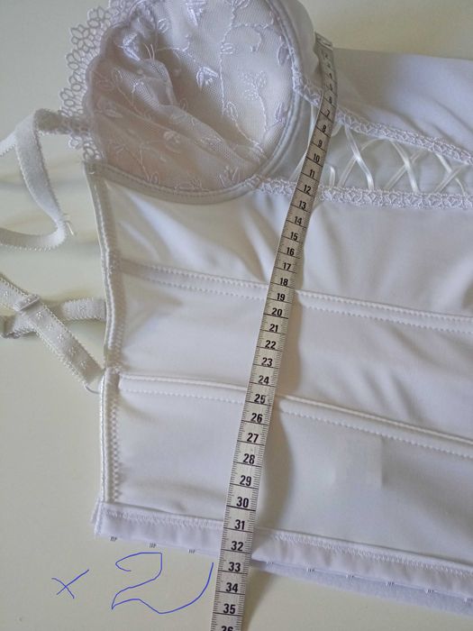 Seksowny biały gorset damski 85C