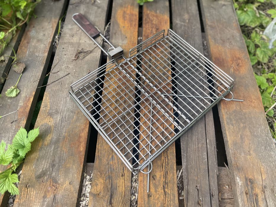 BBQ решітка сітка гриль/решетка сетка нержавійка на мангал/ 30*40