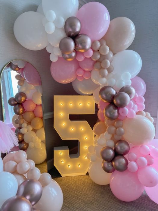 цифра/банер/арка/каркас/неоновий надпис