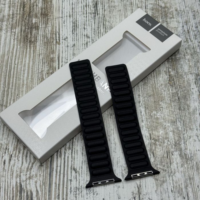 Ремешок кожаный на магните Apple Watch Ultra/ 46/ 45/ 44 мм. Ремінець