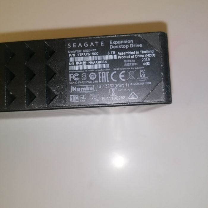 Disco HD externo Seagate 8TB