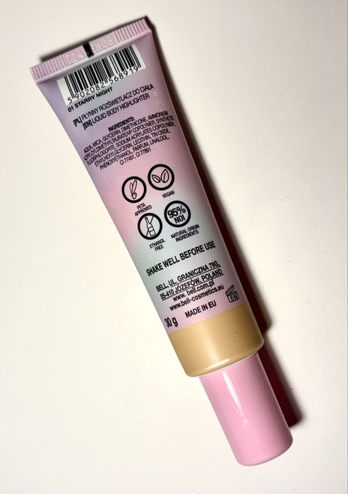 bell x genzie fausti body luminizing fluid