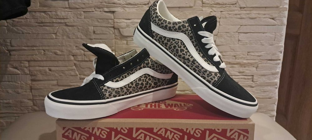 Buty VANS old skool black/leopard rozmiar 38