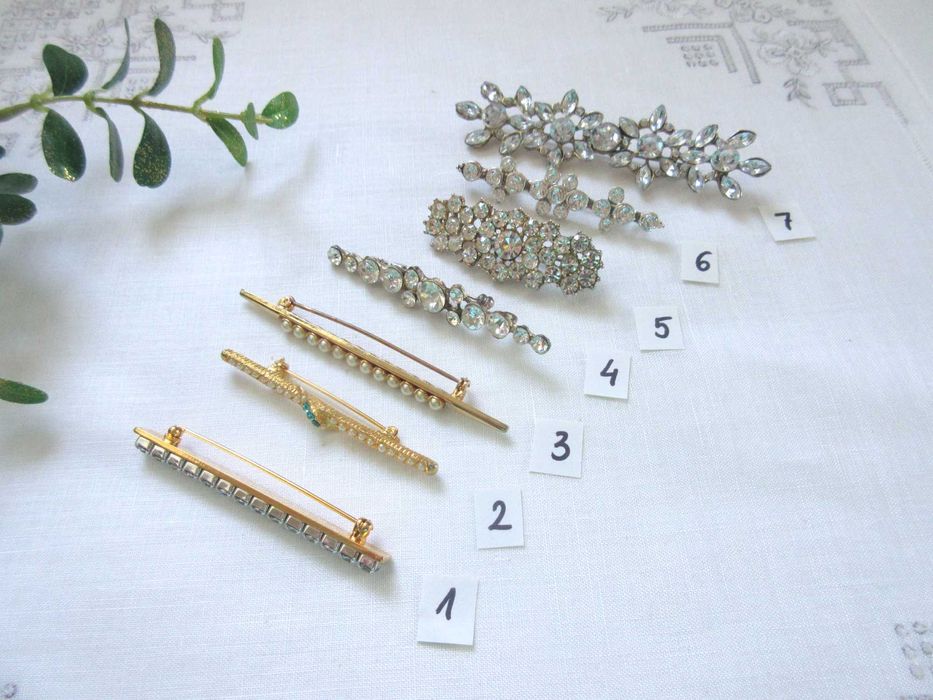 Stara biżuteria broszki lata 80