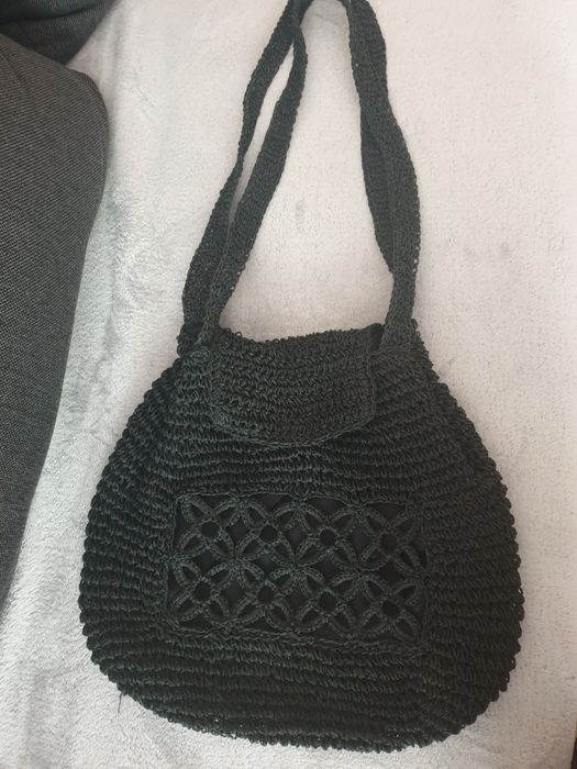 Torebka siatka czarna