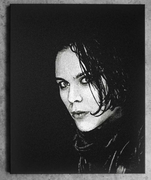 HIM Ville Valo Oryginalny obraz ręcznie grawerowany... Staloryt