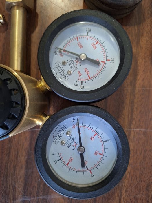 Manómetro de redução de oxigénio - Marca Galagar - Novo