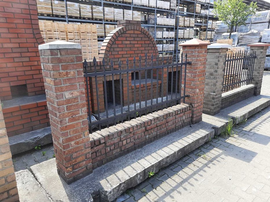 Cegła ręcznie formowana ściany tarasy grille jak poniemiecka klinkier