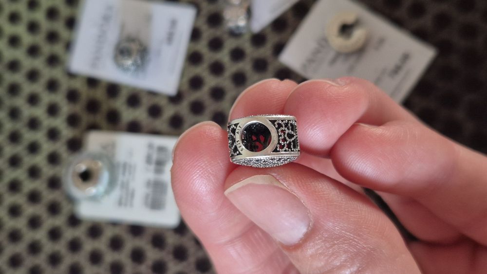 PANDORA, бусина, шарм, срібло