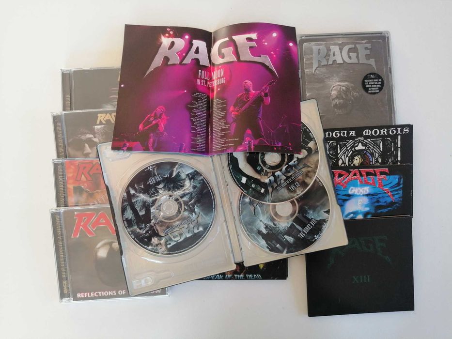 Zestaw płyt CD i DVD RAGE ! 3 albumy z AUTOGRAFAMI !